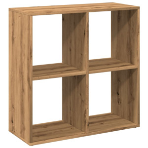 Librería divisora madera roble artisan 69.5x29x69.5 cm H