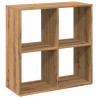Librería divisora madera roble artisan 69.5x29x69.5 cm 2