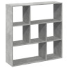 Librería divisora madera gris hormigón 102x29x103.5 cm 2