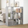 Librería divisora madera gris hormigón 102x29x103.5 cm 4