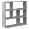 Librería divisor madera ingeniería gris Sonoma 102x29x103.5 cm 2