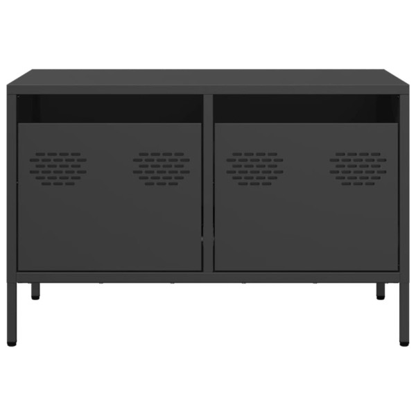 Mueble para TV acero laminado en frío negro 68x39x43.5 cm M 4