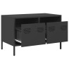 Mueble para TV acero laminado en frío negro 68x39x43.5 cm 5