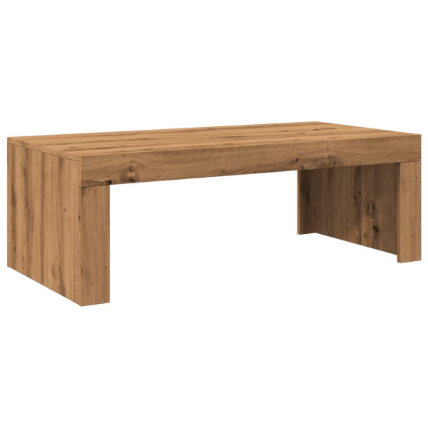 Mesa de centro madera de ingeniería roble artisan 102x50x35 cm M 2