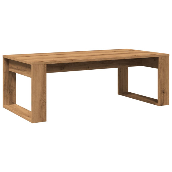 Mesa de centro madera de ingeniería roble artisan 102x50x35 cm M 2