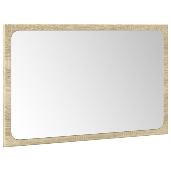 Set de muebles de baño 3 pzas madera contrachapada roble Sonoma M 5