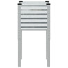 Jardinera de acero galvanizado 45x45x88 cm 5