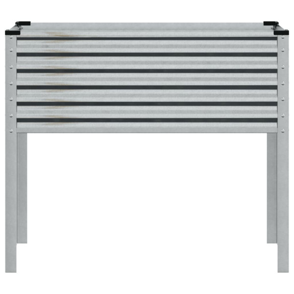 Vaso/floreira de jardim 100x41x90 cm aço galvanizado M 4