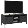 Mueble para TV acero laminado en frío negro 101.5x39x43.5 cm 1