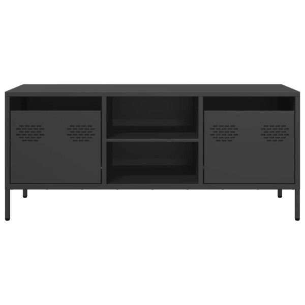 Mueble para TV acero laminado en frío negro 101.5x39x43.5 cm M 4