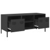 Mueble para TV acero laminado en frío negro 101.5x39x43.5 cm 5