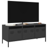 Mueble para TV acero laminado en frío negro 101.5x39x43.5 cm 1