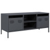 Mueble de TV acero laminado en frío antracita 101.5x39x43.5 cm 2