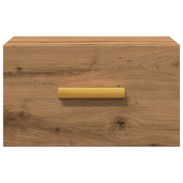 Mesa de cabeceira de parede 35x35x20 cm cor carvalho artisiano M 4