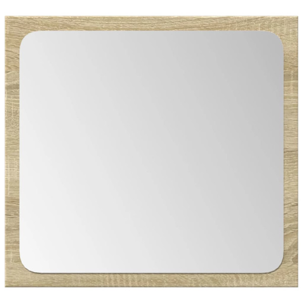 Juego de muebles de baño 4 pzas contrachapada roble Sonoma M 5