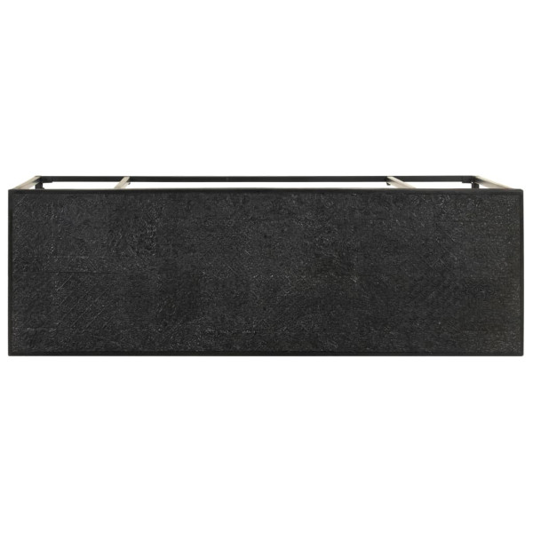 Mesa consola 110x35x76 cm acácia maciça e mangueira preto M 3