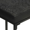 Mesa consola 110x35x76 cm acácia maciça e mangueira preto 4