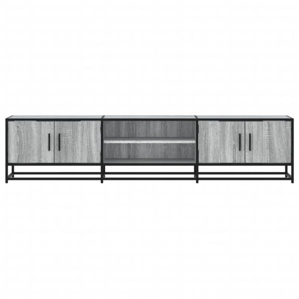 Mueble para TV madera de ingeniería gris Sonoma 180x35x41 cm M 4