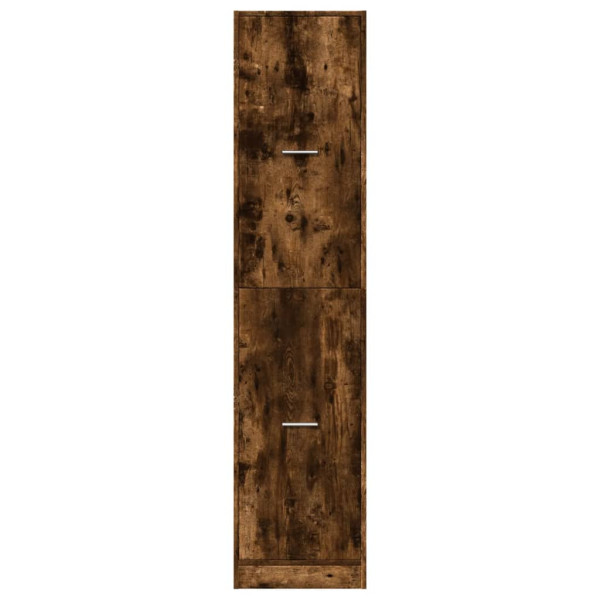 Armario botiquín madera ingeniería roble ahumado 40x41x144.5 cm M 5