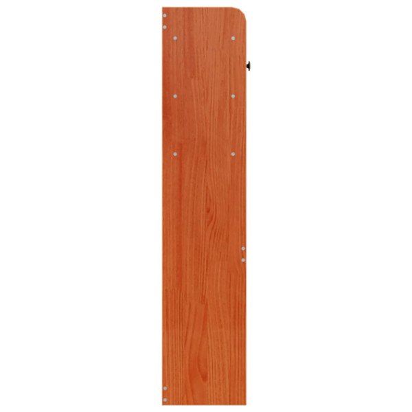 Cabecero de cama almacenaje madera maciza pino marrón 135 cm M 5
