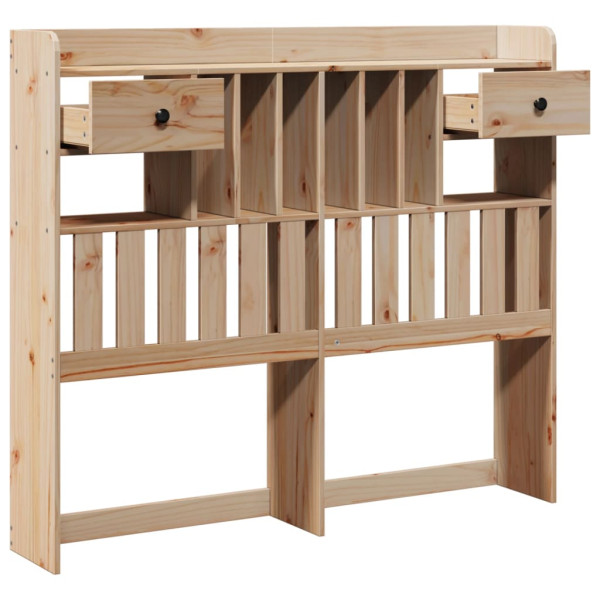 Cabecero de cama con almacenaje madera maciza de pino 135 cm M 4