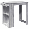 Mesa alta de bar madera ingeniería gris Sonoma 102x70x103.5 cm 4