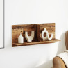 Mueble de pared madera de ingeniería envejecida 70x16.5x30 cm 3