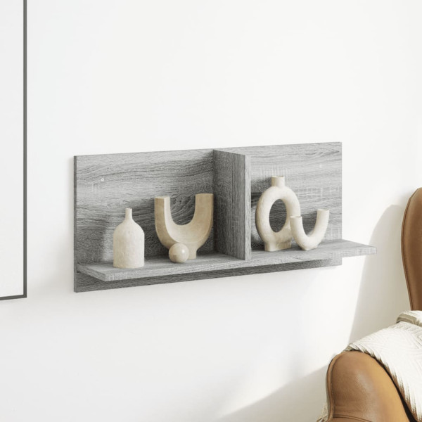 Armario de pared madera de ingeniería gris Sonoma 70x16.5x30 cm M 3