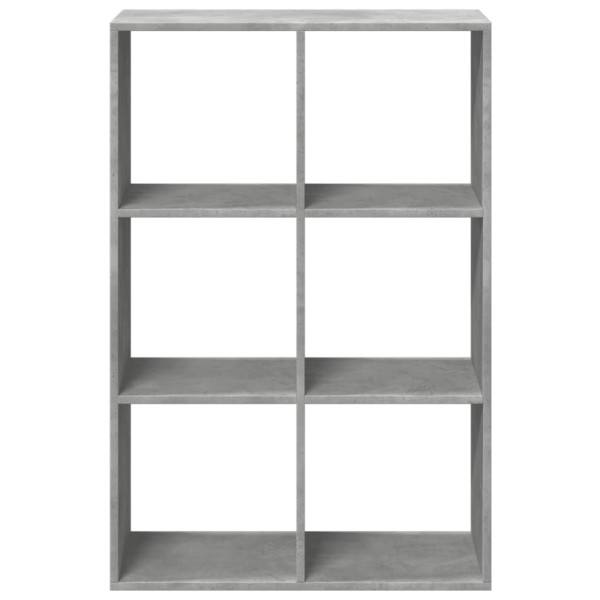 Librería divisora madera gris hormigón 69.5x29x103.5 cm M 5