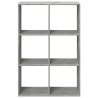 Librería divisora madera gris hormigón 69.5x29x103.5 cm 5