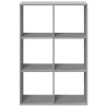 Librería divisor madera ingeniería gris Sonoma 69.5x29x103.5 cm 5