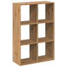 Librería divisora madera roble artisan 69.5x29x103.5 cm 2
