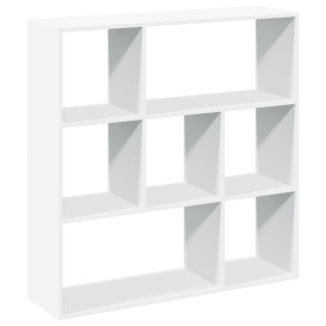 Librería divisora madera ingeniería blanca 102x29x103.5 cm H
