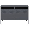 Móvel de TV 68x39x43.5 cm aço laminado a frio antracite 4