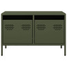 Mueble para TV acero laminado en frío verde oliva 68x39x43.5 cm 4