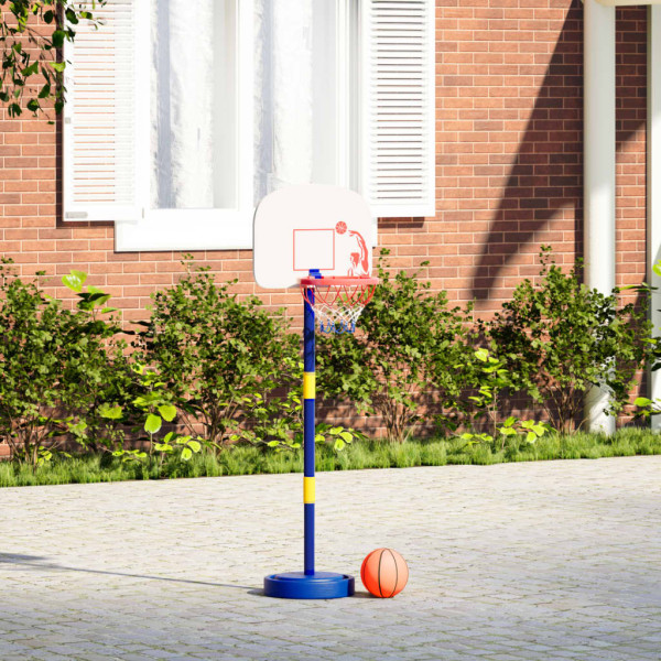 Suporte basquetebol c/ bola e bomba altura ajustável 90/121 cm M 5