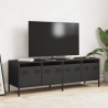 Mueble para TV acero laminado en frío negro 135x39x43.5 cm 3