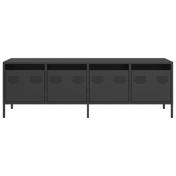 Móvel de TV 135x39x43.5 cm aço laminado a frio preto M 4