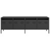 Mueble para TV acero laminado en frío negro 135x39x43.5 cm 4