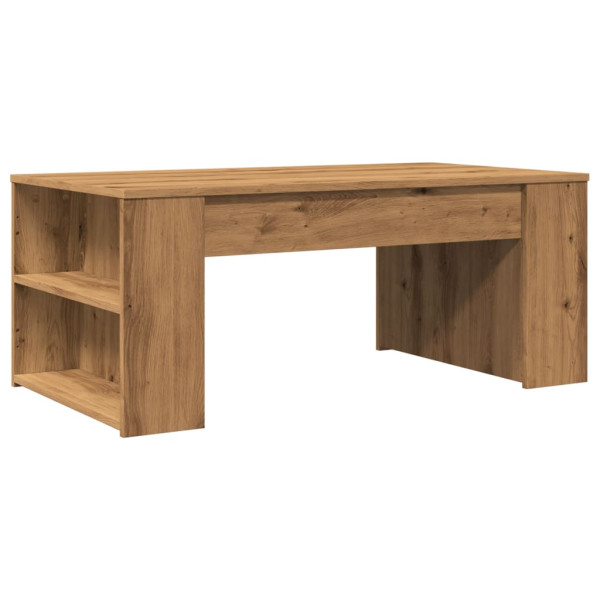 Mesa de centro madera ingeniería roble artesanal 102x55x42cm M 2