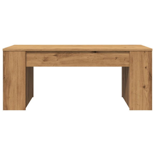 Mesa de centro madera ingeniería roble artesanal 102x55x42cm M 4