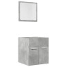 Set muebles de baño 2 piezas madera contrachapada gris hormigón 2