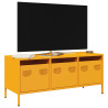 Mueble para TV acero laminado en frío amarillo 101.5x39x43.5 cm 1