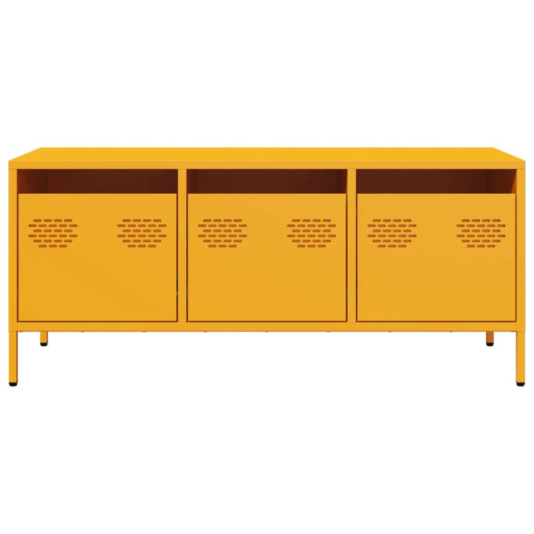 Mueble para TV acero laminado en frío amarillo 101.5x39x43.5 cm M 4