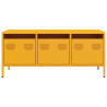 Móvel TV 101.5x39x43.5 cm aço laminado a frio amarelo mostarda 4