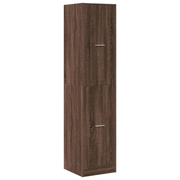 Armario botiquín madera ingeniería marrón roble 40x41x174.5 cm M 3