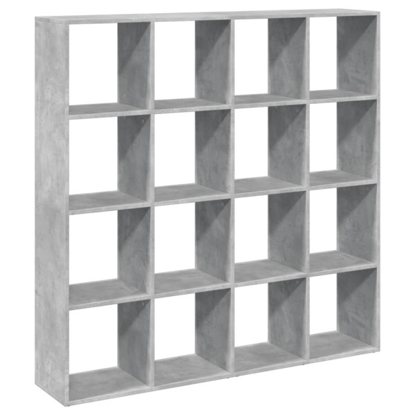Estantería madera de ingeniería gris hormigón 137.5x29x137.5 cm M 2