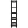 Estantería de 5 niveles PP negro 93.5x45.5x194.5 cm 4