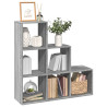 Librería divisor 3 niveles madera gris Sonoma 99x29x99 cm 1