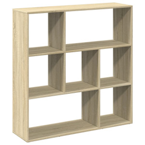 Librería divisor madera ingeniería roble Sonoma 102x29x103.5 cm H